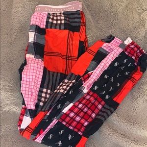 vs flannel patch pj pants